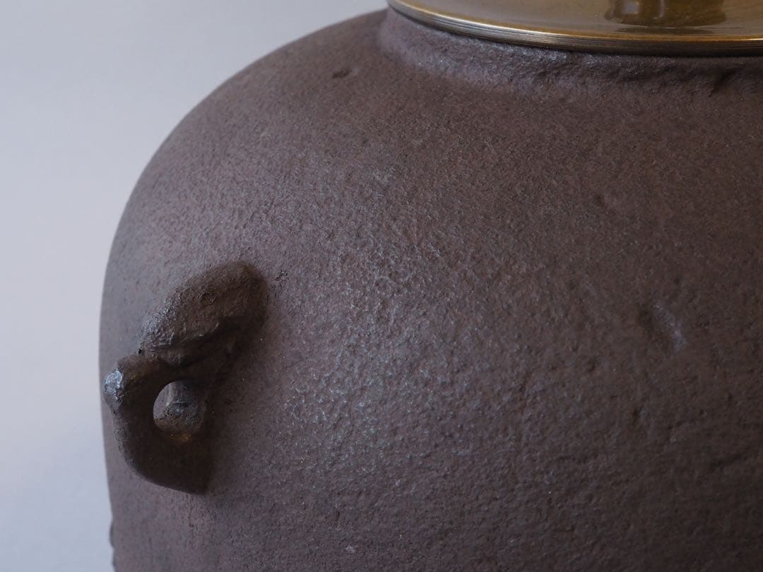 釜師 増山馨鉄 丸形釜 共箱