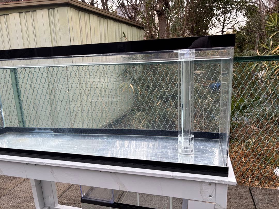 引き取り限定⇒120-45-45オーバーフローアクリル水槽 と台