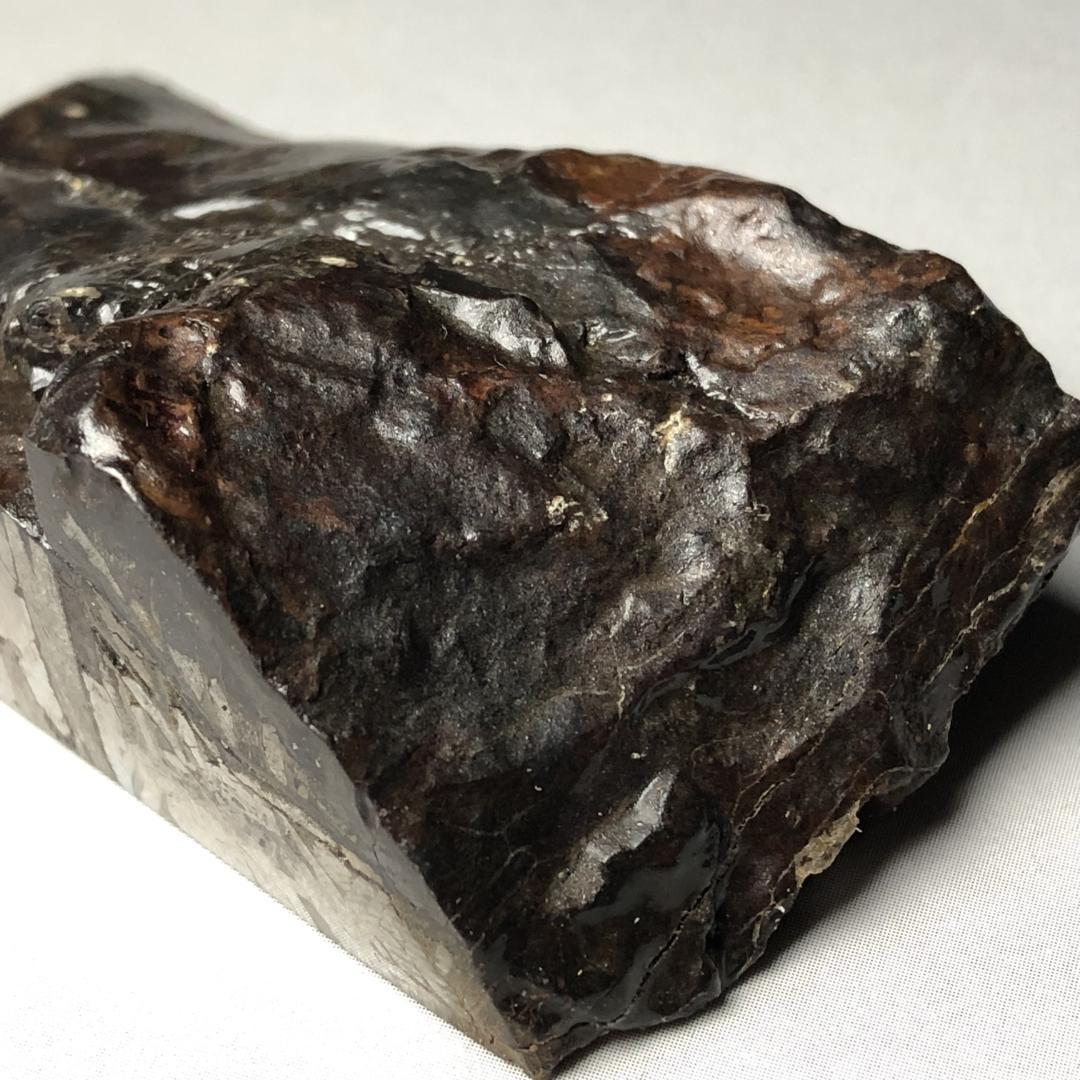 アルタイ隕石 鉄隕石　外皮付き隕石　エンドカット　原石　重さ約131ｇ