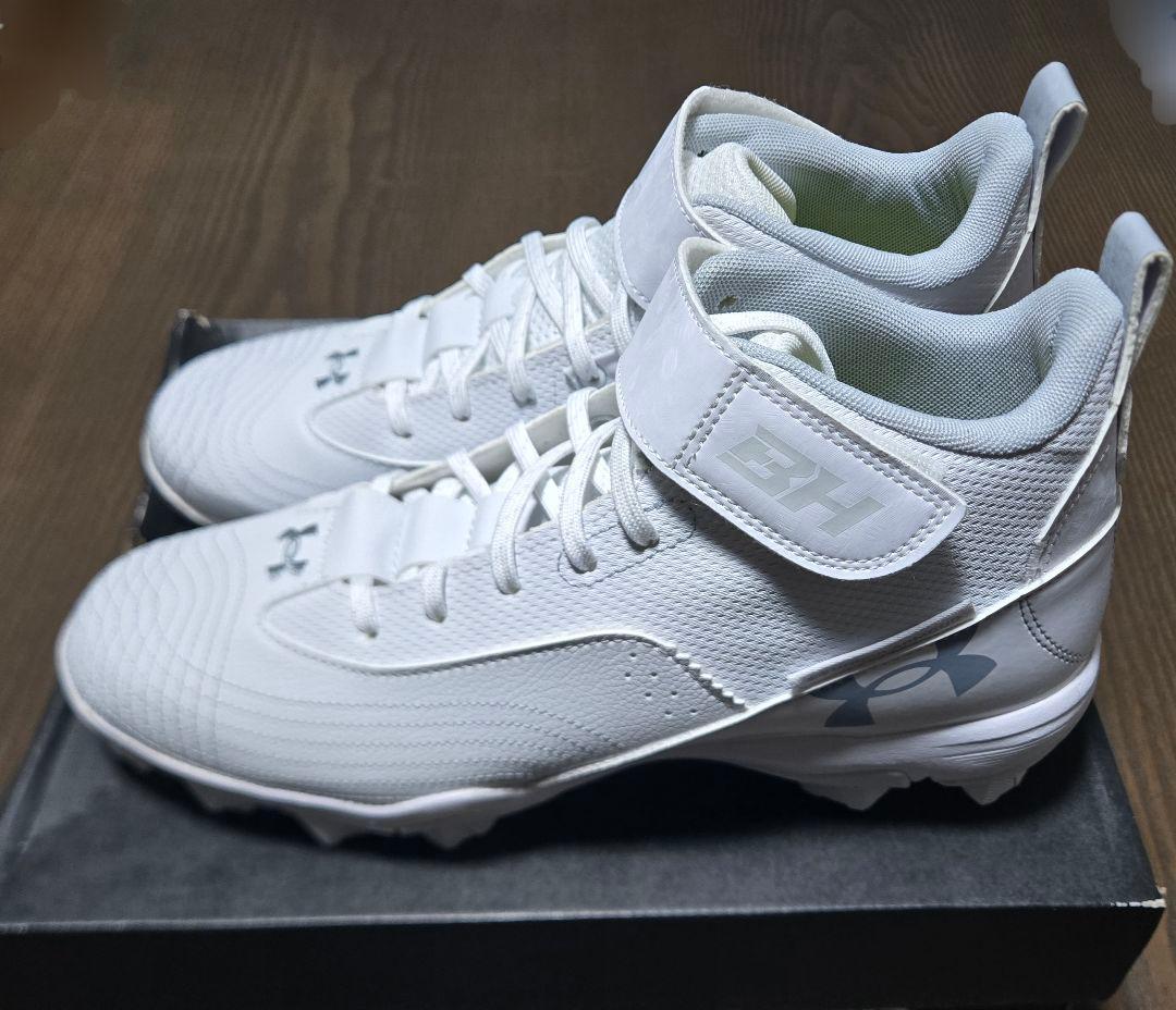 新品 USアンダーアーマー ハーパーモデル ポイントスパイク 28cm