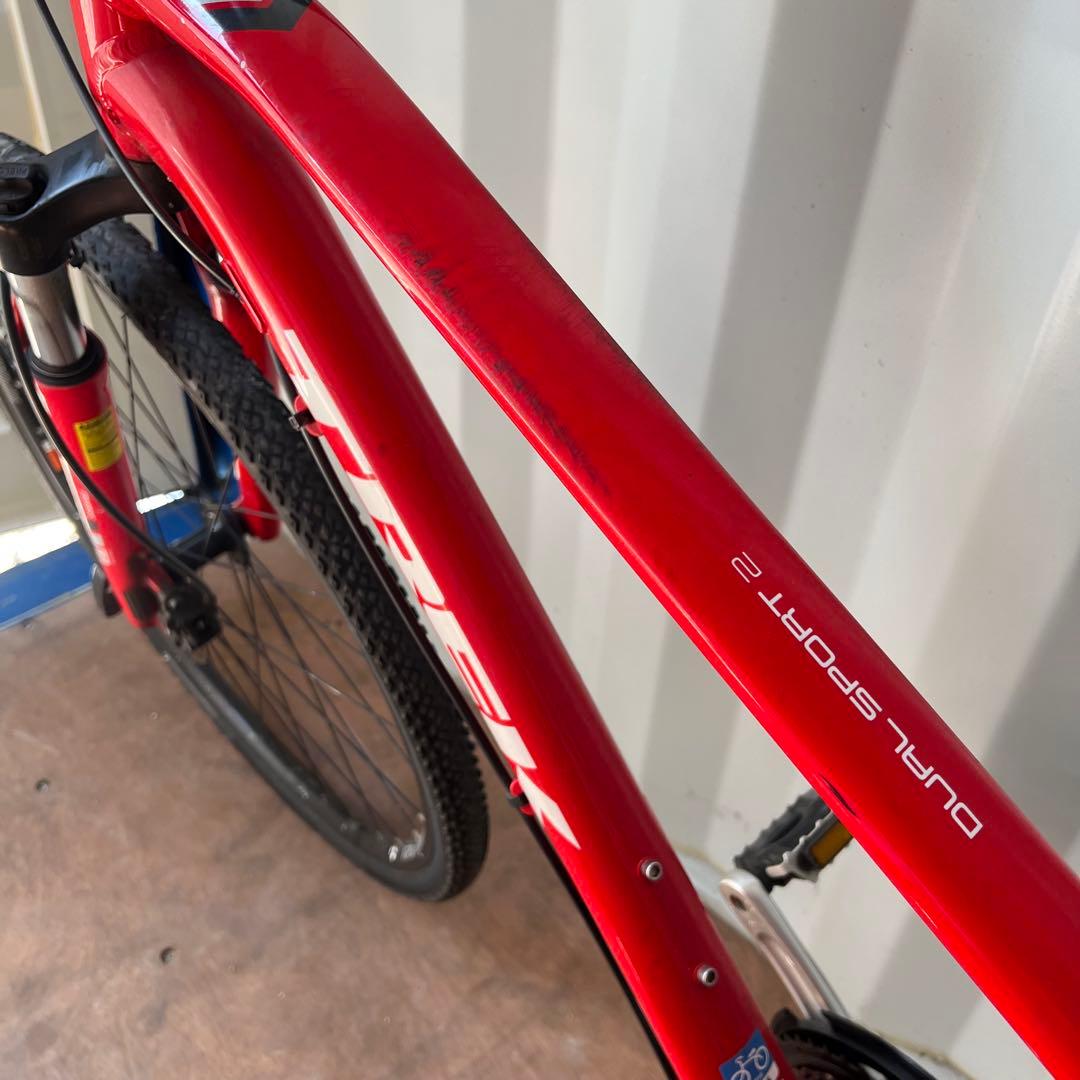 TREK トレック DUAL SPORT2 クロスバイク　自転車 レッド 赤