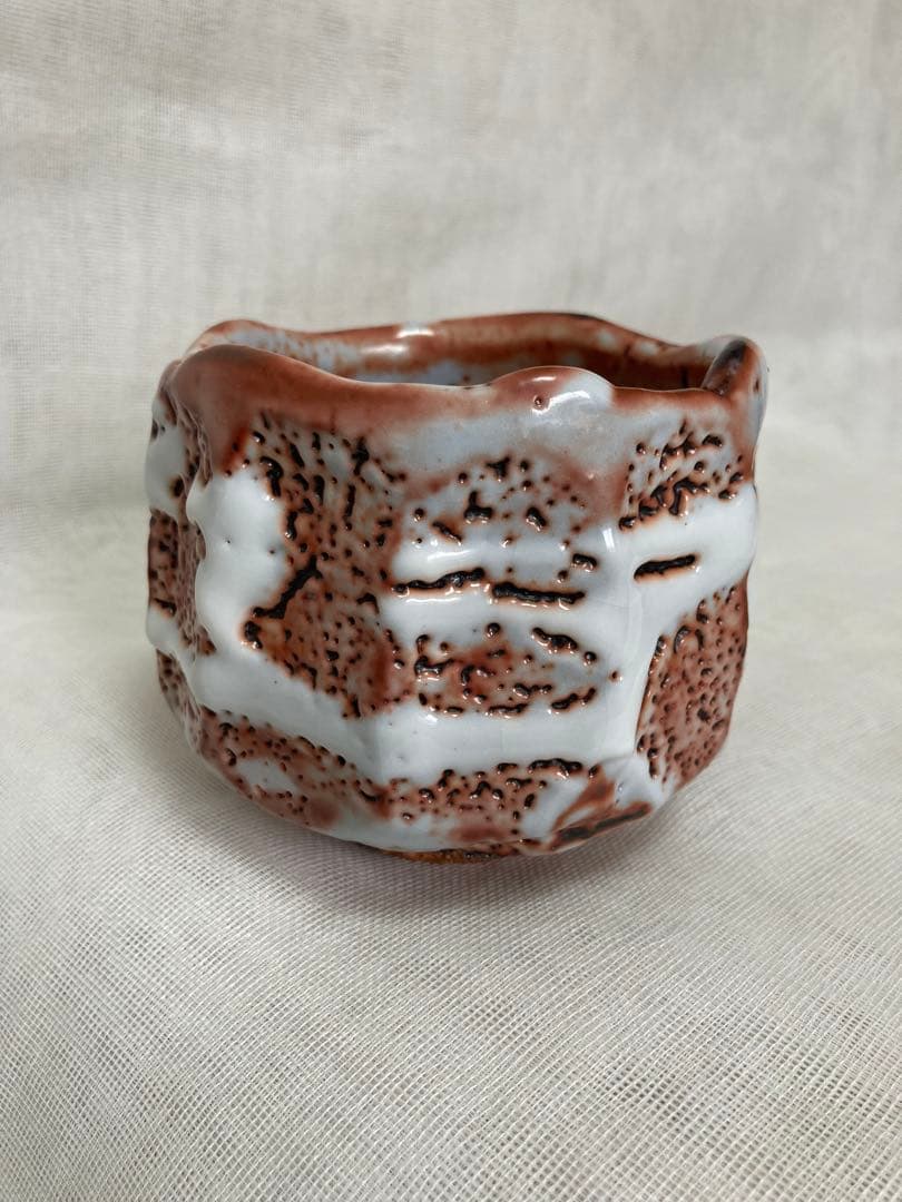 木戸貞昭／赤志野茶碗／B38