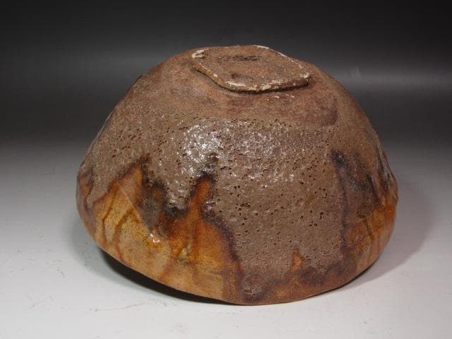 【セール】☆7代大樋長左衛門　菓子器　9代極め　鵬雲斎の花押☆y403