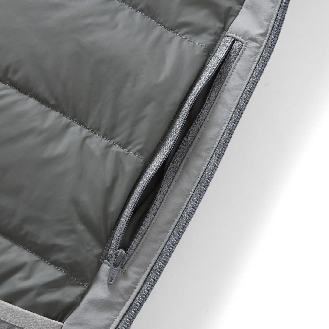 ES.1 3layer ダウンフードジャケット エスアイ ベスト ナイロン S