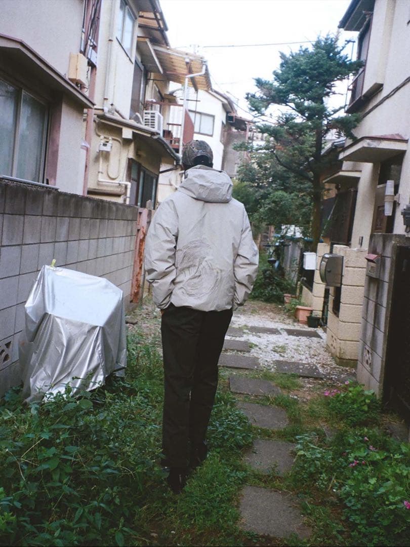 ES.1 3layer ダウンフードジャケット エスアイ ベスト ナイロン S