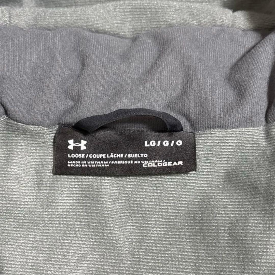 美品✨アンダーアーマー ベンチコート ブラック ロング　LG ロゴ