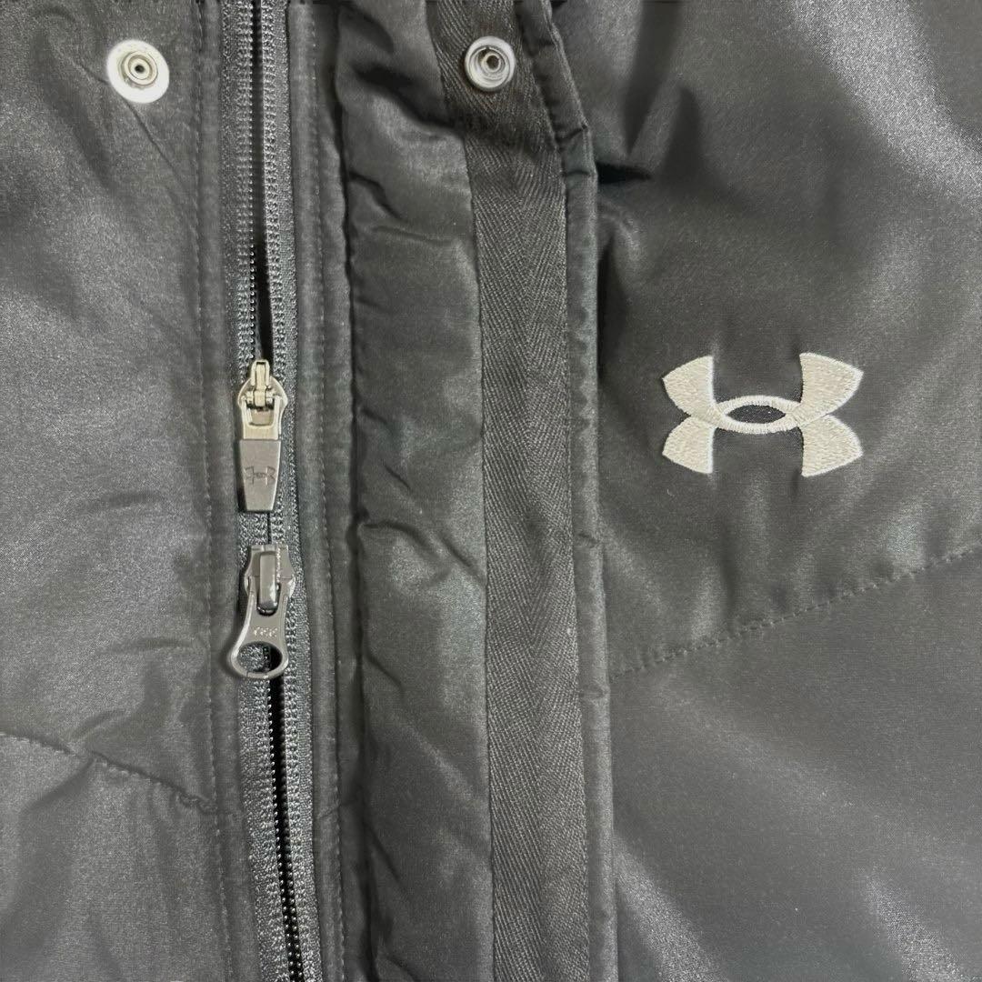 美品✨アンダーアーマー ベンチコート ブラック ロング　LG ロゴ