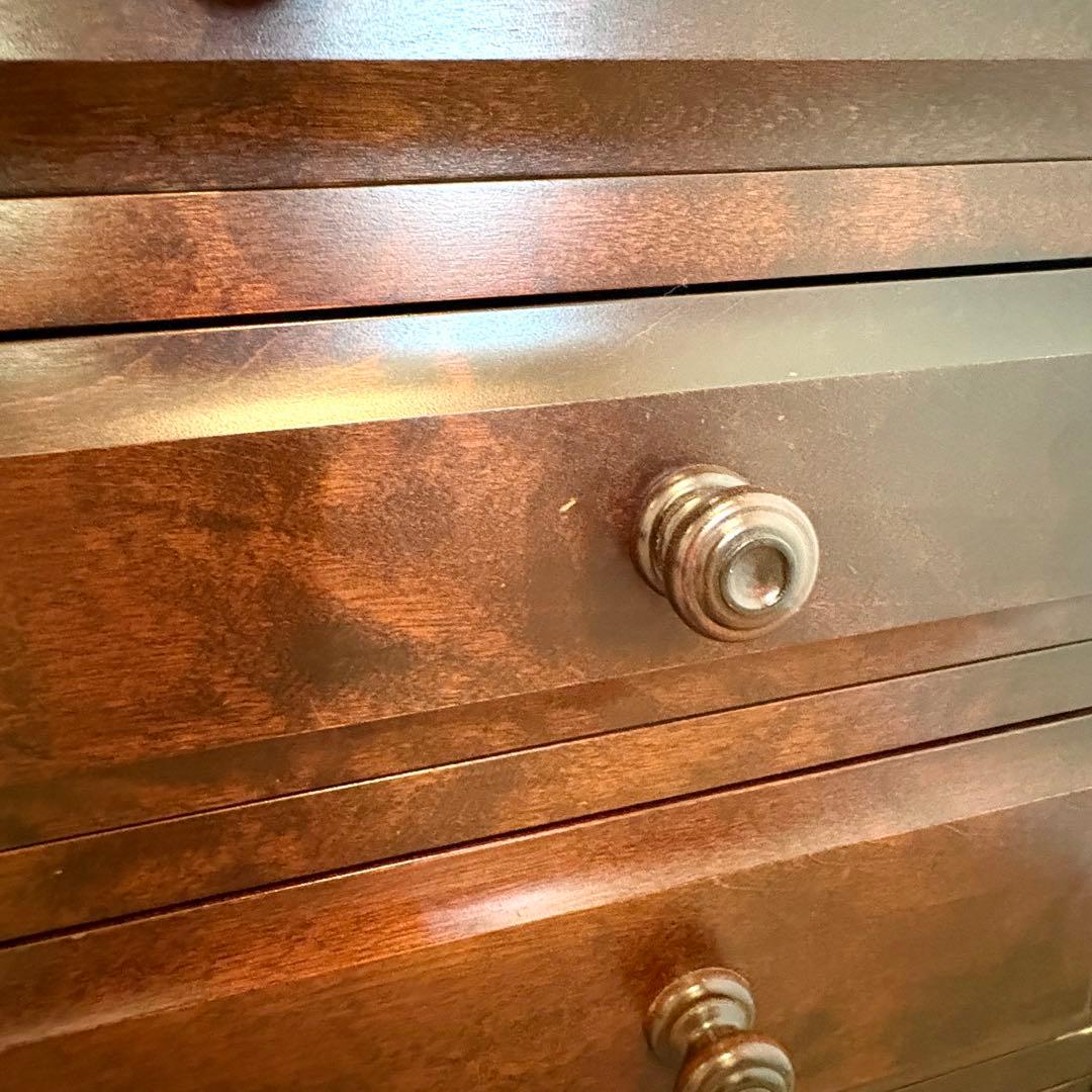 チェスト ダークブラウン たんす 引き出し 4段 木製 木 ウッド 小箪笥