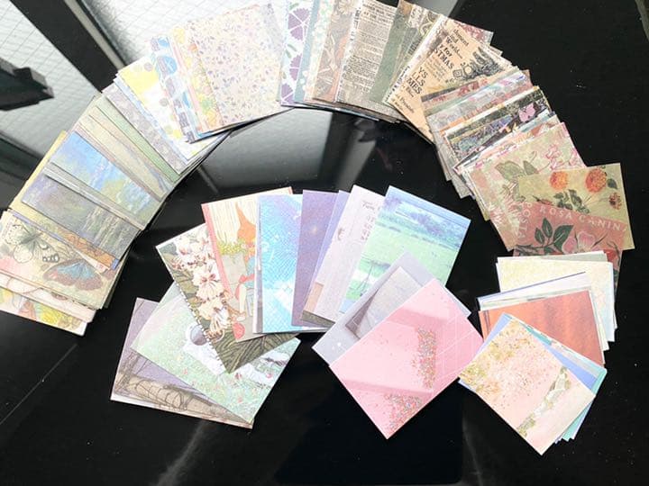 紙モノ 詰め合わせ 海外  シール ジャンクジャーナル コラージュ お裾分け