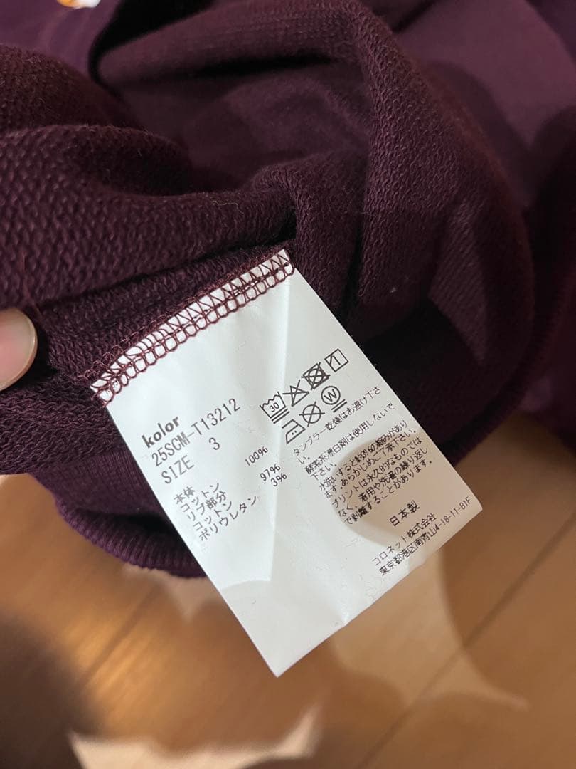 kolor グラフィックプリント スウェット