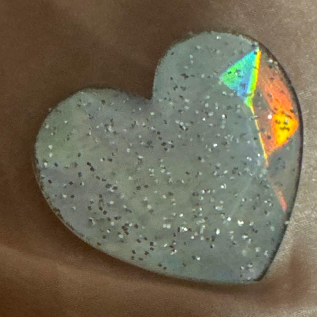 P-ウ★ ピュアホワイトウエディング プリズムストーン ラメ 希少