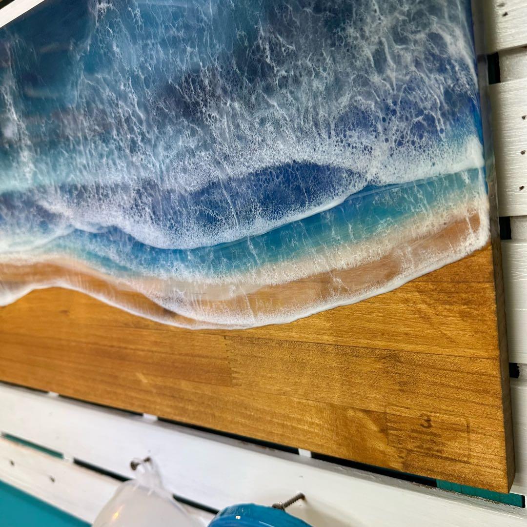 BIG サイズパネル No.198 オーシャンパネル　レジンアート　海アート