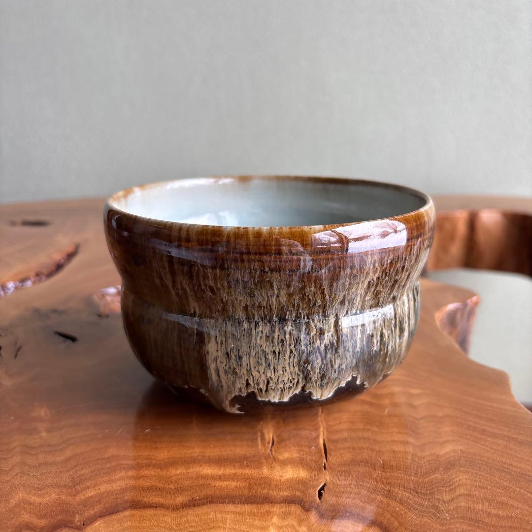 高取焼 瓢 建水 阿漕窯 青柳翠峯造 茶道具 共箱