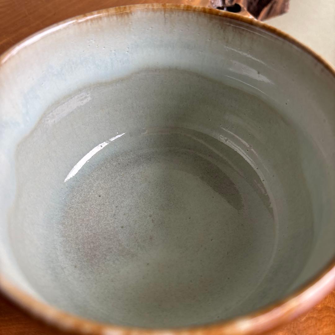 高取焼 瓢 建水 阿漕窯 青柳翠峯造 茶道具 共箱