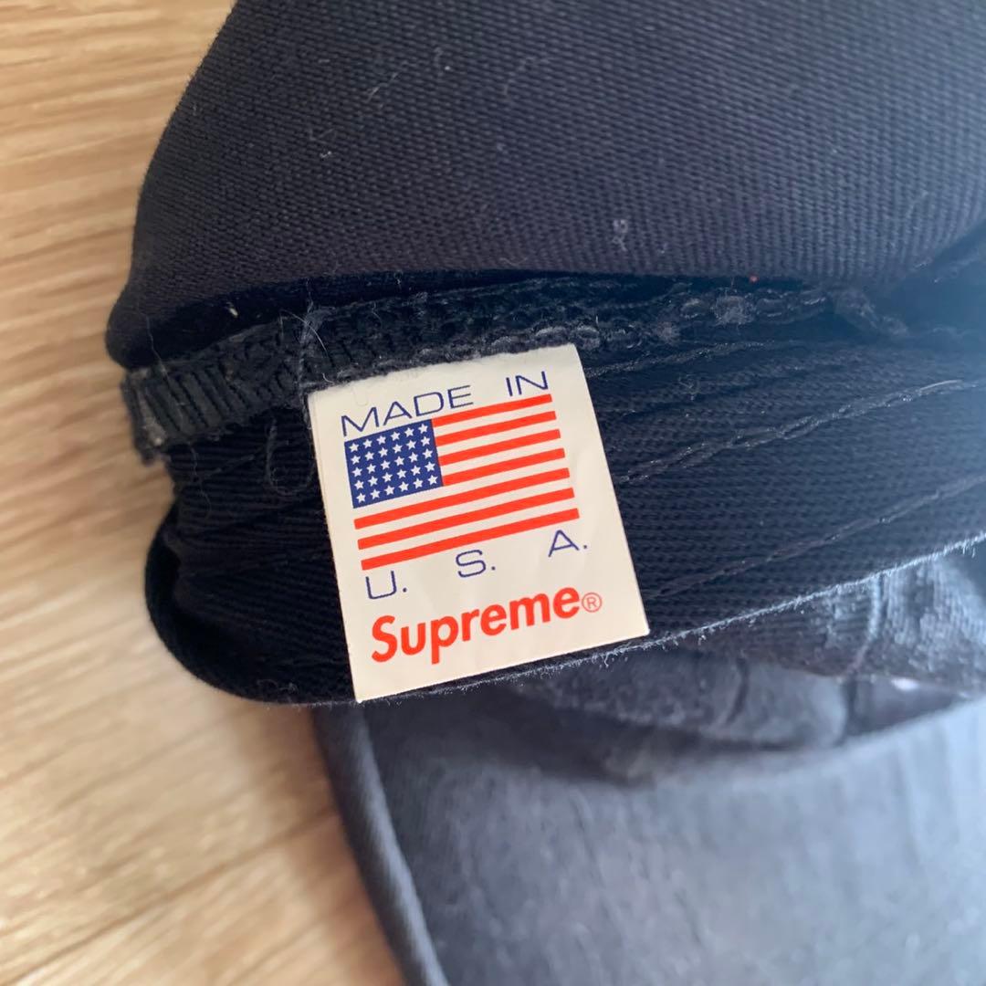 Supreme Washed Chino Twill Camp Cap 黒