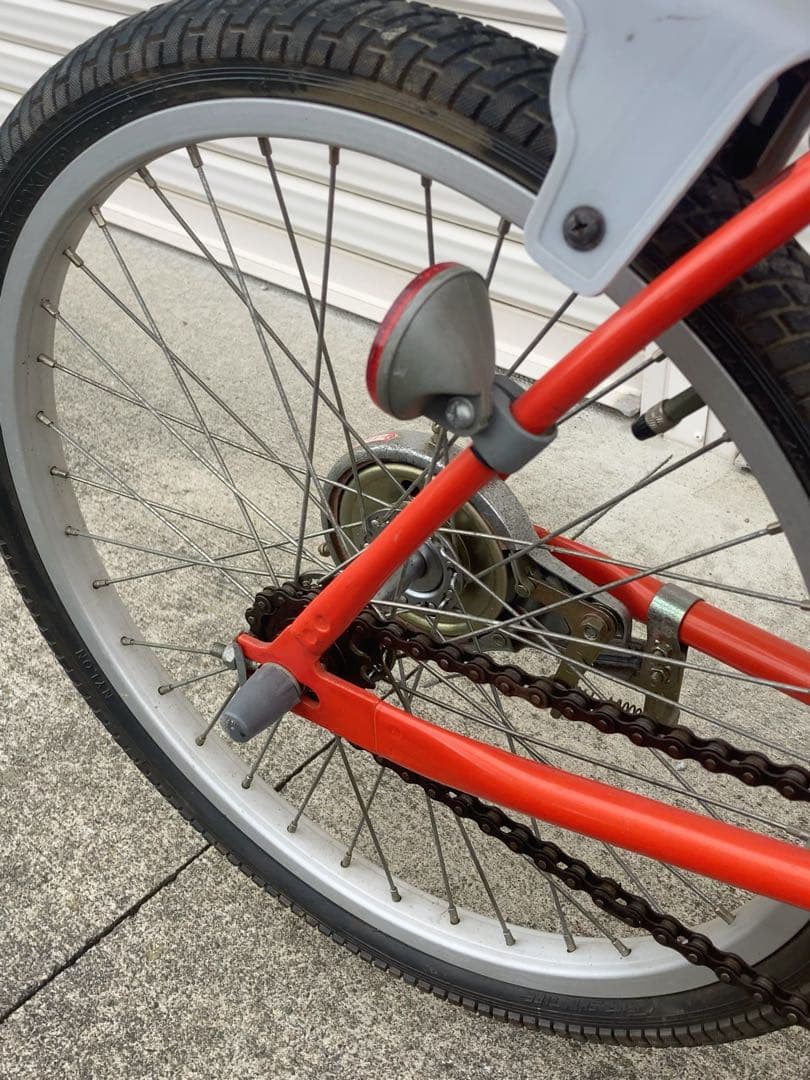 昭和　レトロ　折りたたみ自転車 オレンジ ペニンシュラ　引き取り限定