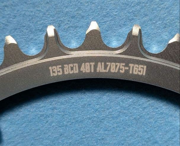 PassQuest カンパ 5アーム(135mm)用 チェーンリング 40T