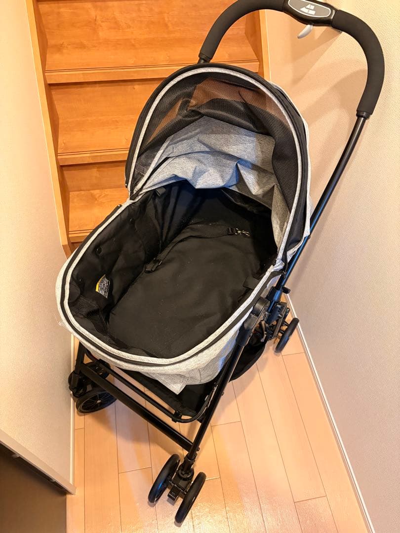 ペットカート miliclan lite ミリクランライト ライトグレー　2匹用