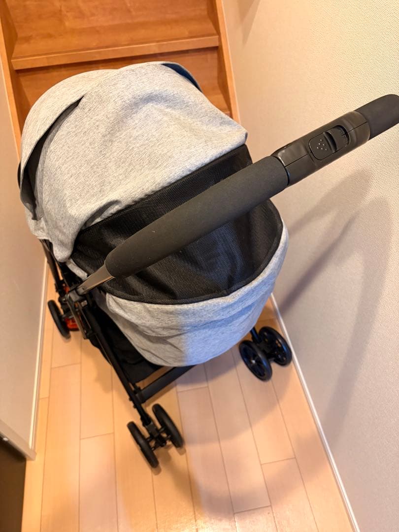 ペットカート miliclan lite ミリクランライト ライトグレー　2匹用