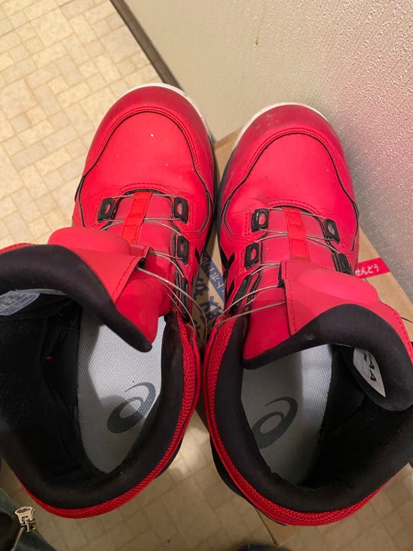 ASICS CP BOAシステム安全靴 レッド　26cm