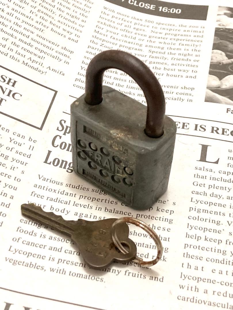 ビンテージ南京錠3点セット