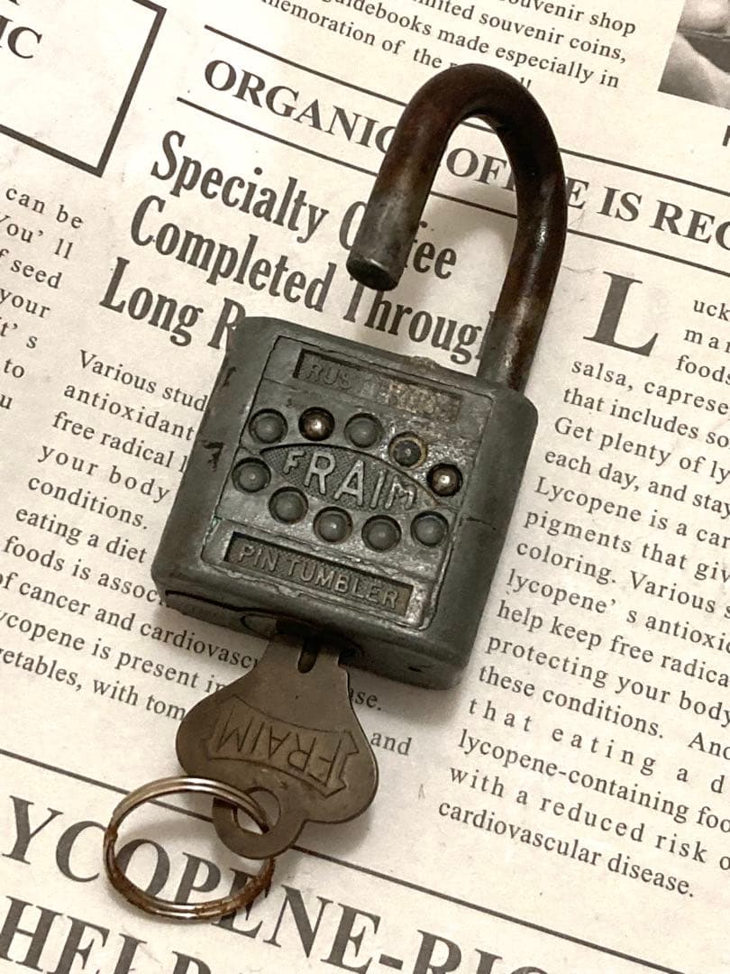 ビンテージ南京錠3点セット