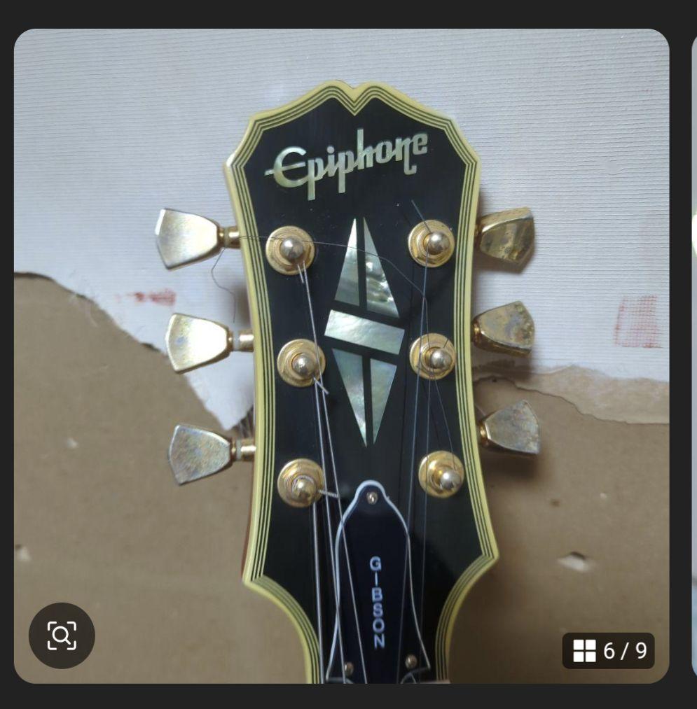 エピフォン　Epiphone　レスポール　オレンジ　ギター　楽器