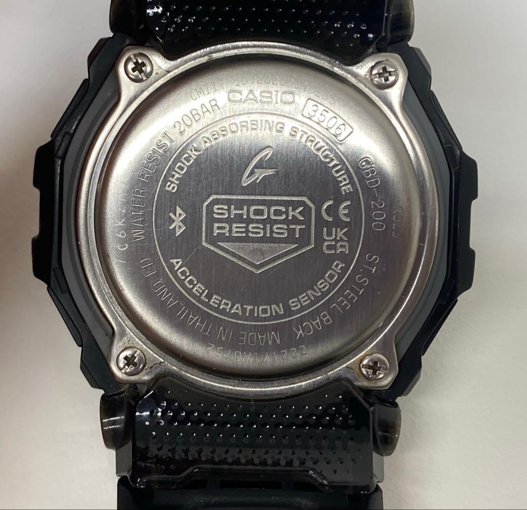 【稼働】G-SHOCK ジーショック GBD-200 ブラック 箱付き