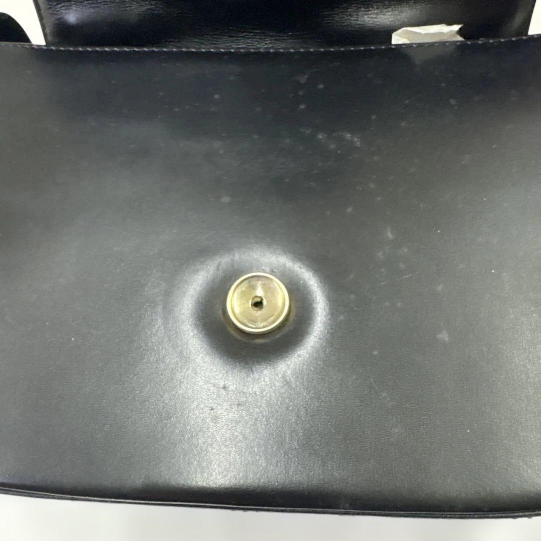 オールドGUCCI ブラックレザー ハンドバッグ