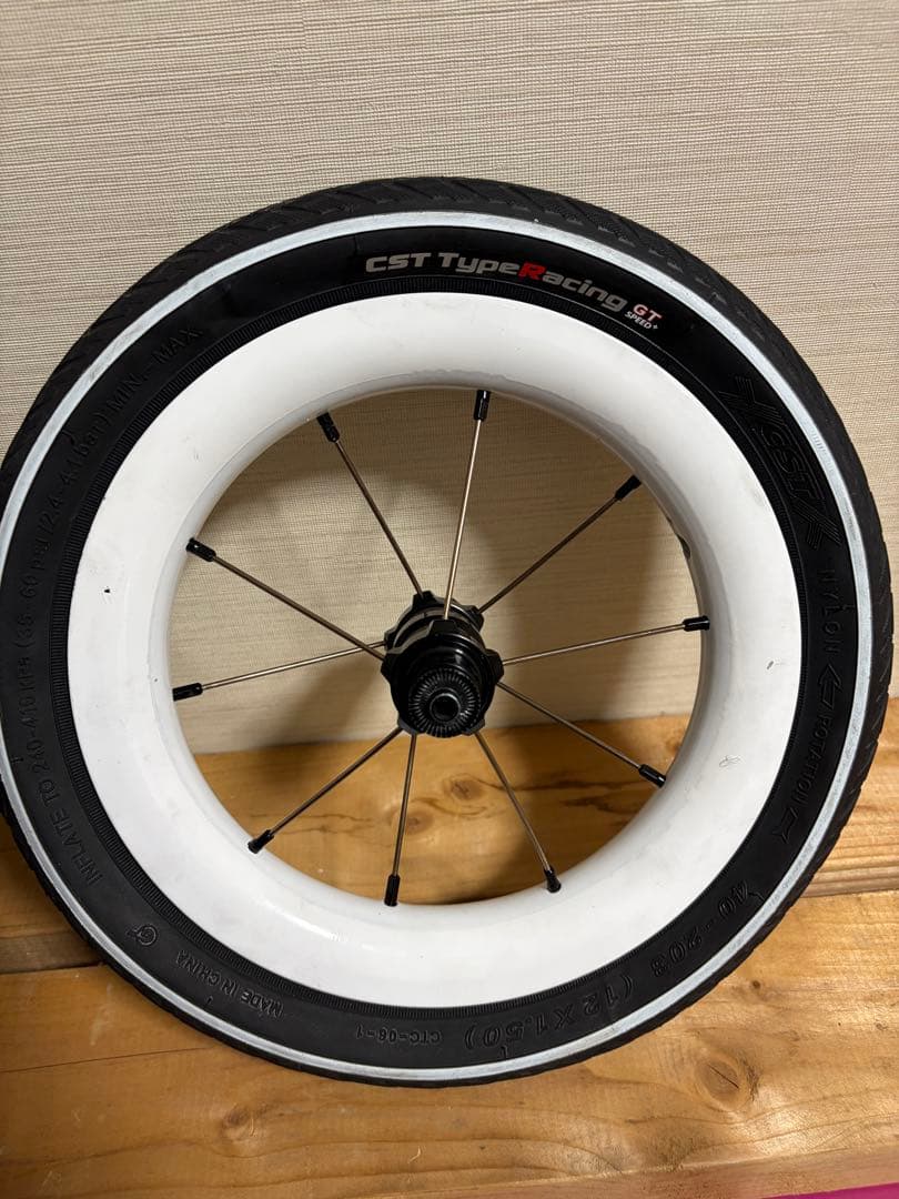 【中古】DATI 9 ホイール　カーボン　ランバイク　10本スポーク　現状