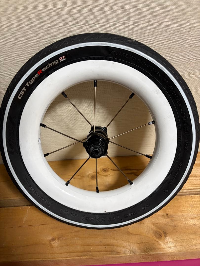 【中古】DATI 9 ホイール　カーボン　ランバイク　10本スポーク　現状