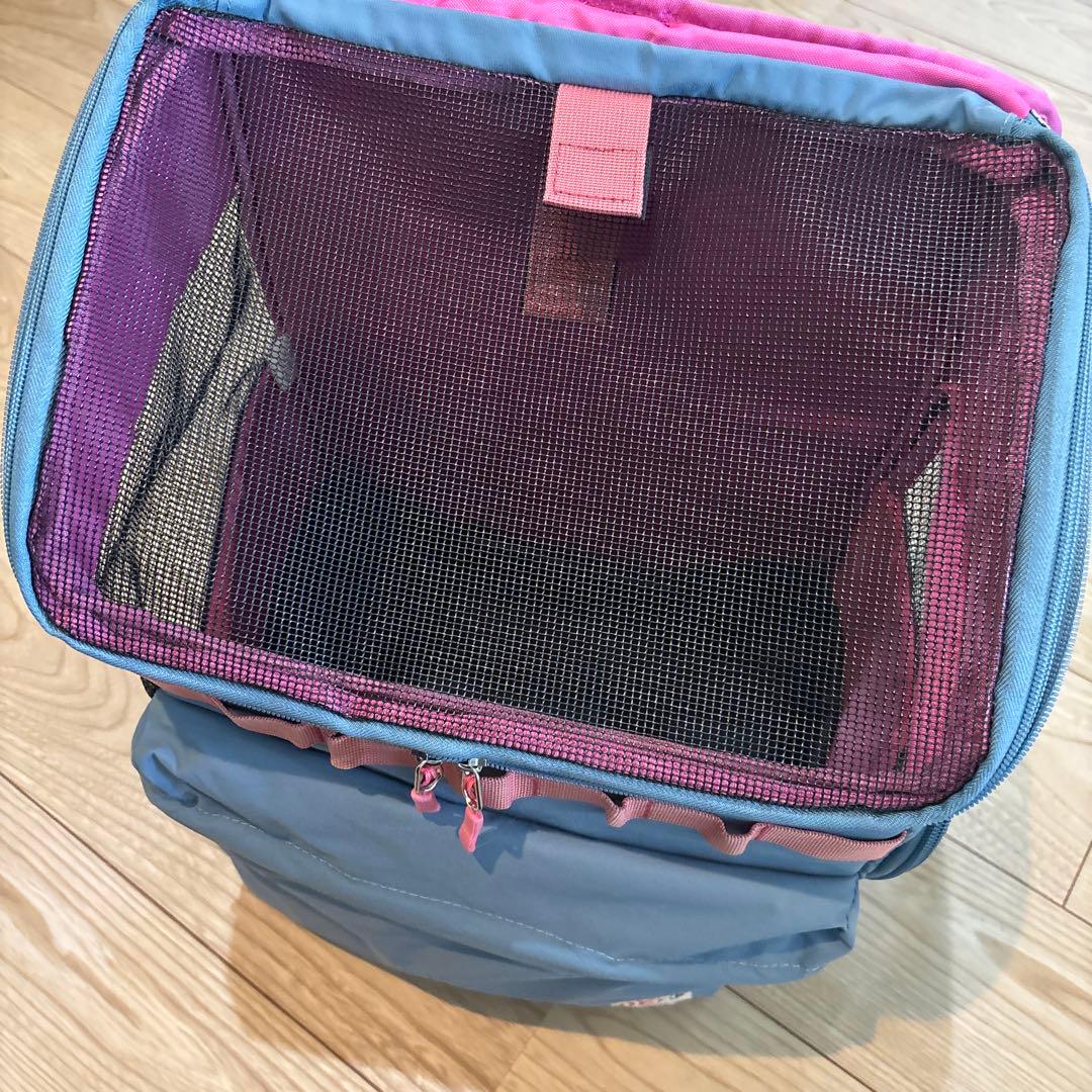 DEPT グレイッシュブルー キャリーバッグ