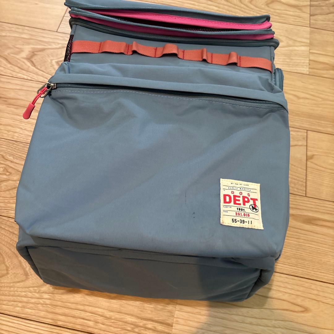 DEPT グレイッシュブルー キャリーバッグ