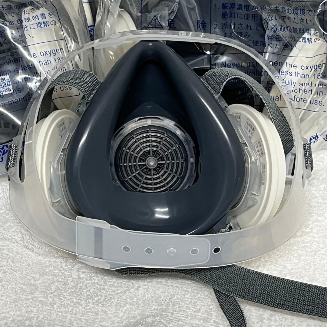 アスベスト対策★防塵マスク 6個DR80SL4N 替フィルター18個セット★石綿