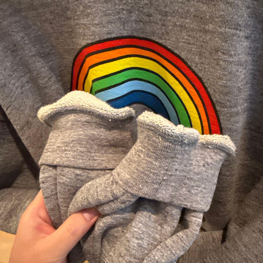 【メッシ着用】DSQUARED2 カラフル虹デザイン スウェット