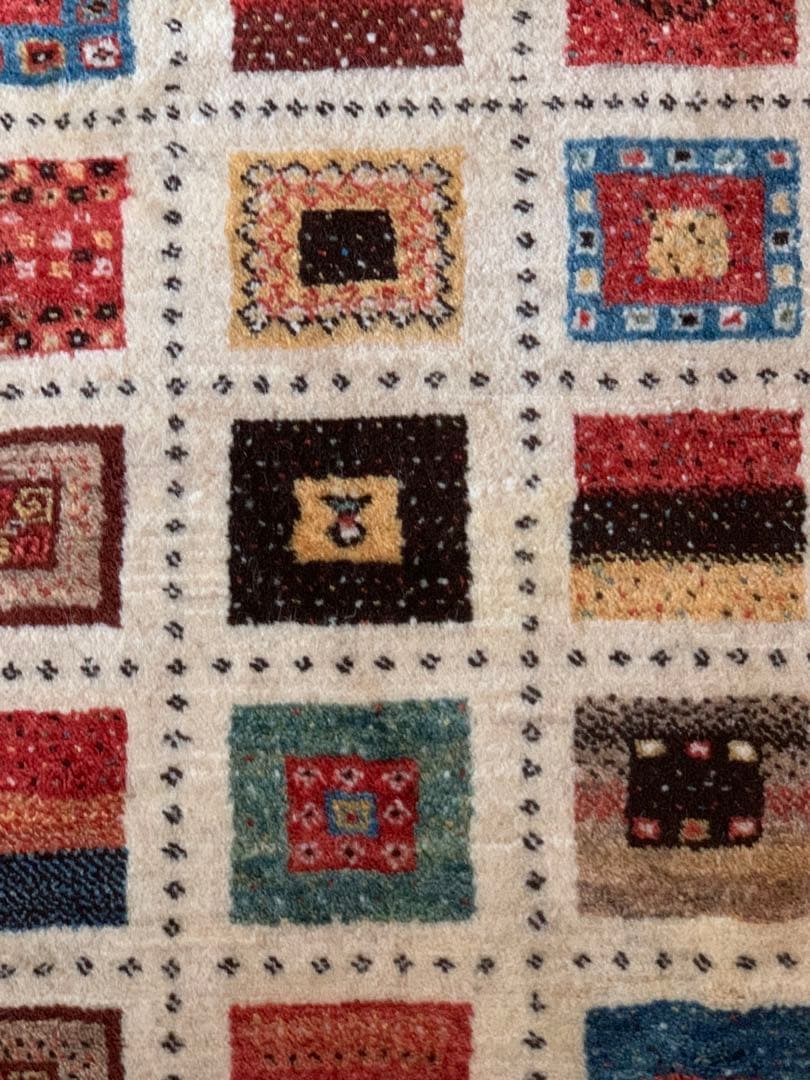 さらにお値下げ中　【美品】ギャッベ　カシュクリ　一点もの