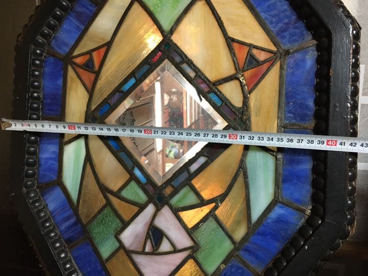 和製ステンドグラス   昭和初期　枠付き　アンティーク