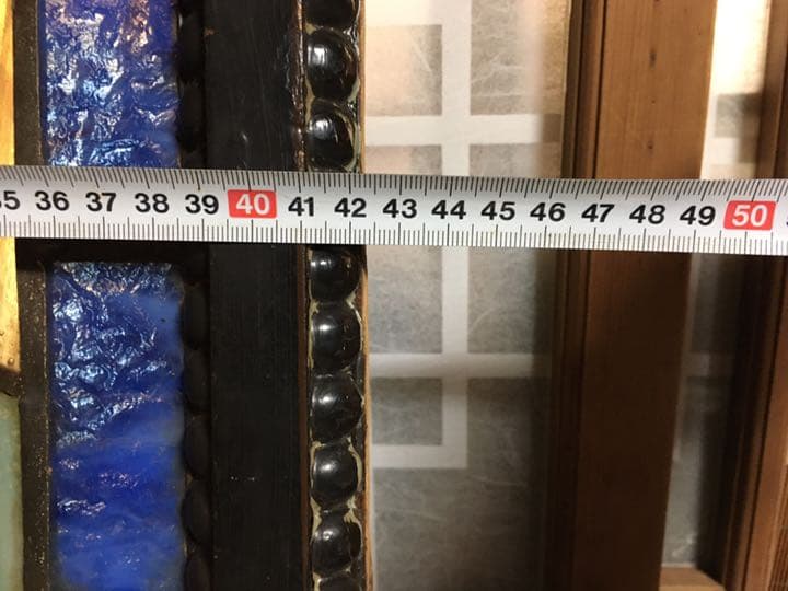 和製ステンドグラス   昭和初期　枠付き　アンティーク