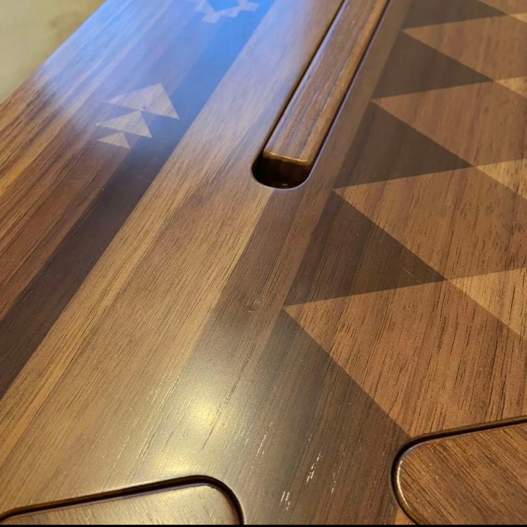 【美品】TheArth クル次郎ンドル ウォルナット／ざぁ〜す ヘキサテーブル