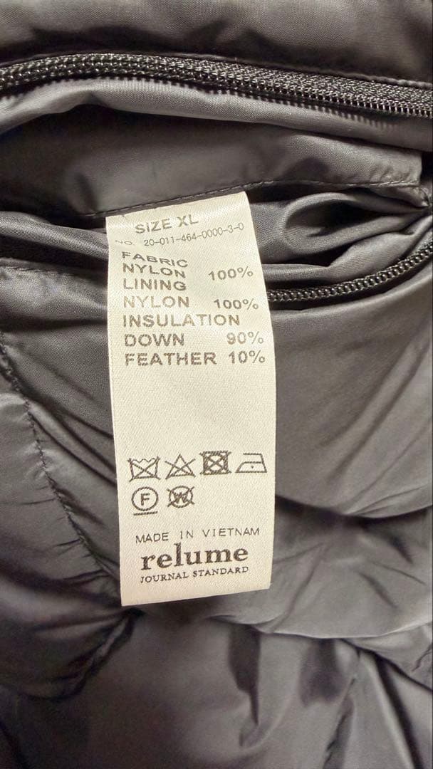 NANGAナンガ×JOURNAL STANDARD relumeダウンジャケット