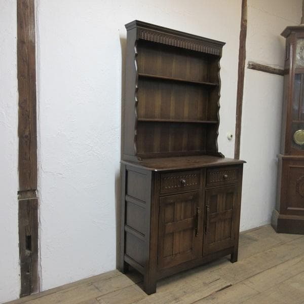 イギリス アンティーク 家具 ドレッサー カップボード キャビネット 6495c