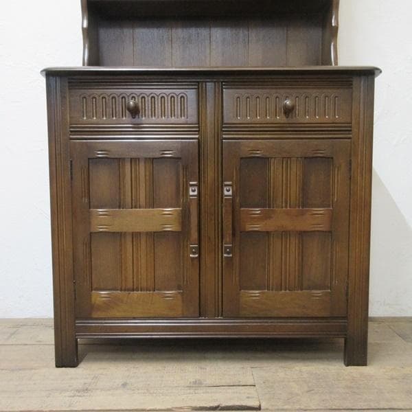 イギリス アンティーク 家具 ドレッサー カップボード キャビネット 6495c