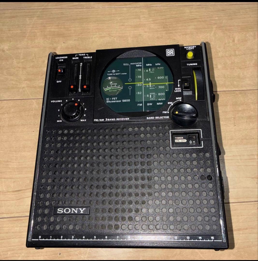 SONY スカイセンサーICF-5600 ACアダプター付き