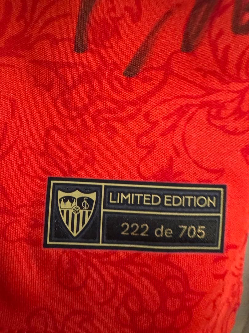 【超希少・シリアルNo付】ヘススナバス直筆サイン入りセビージャ引退試合ユニ