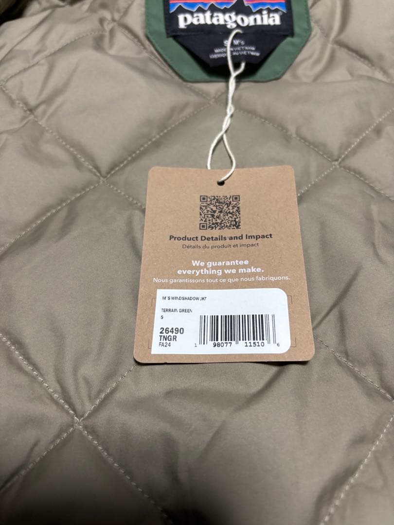 大特価格安 patagonia メンズ　ウインドシャドージャケット新品未使用品