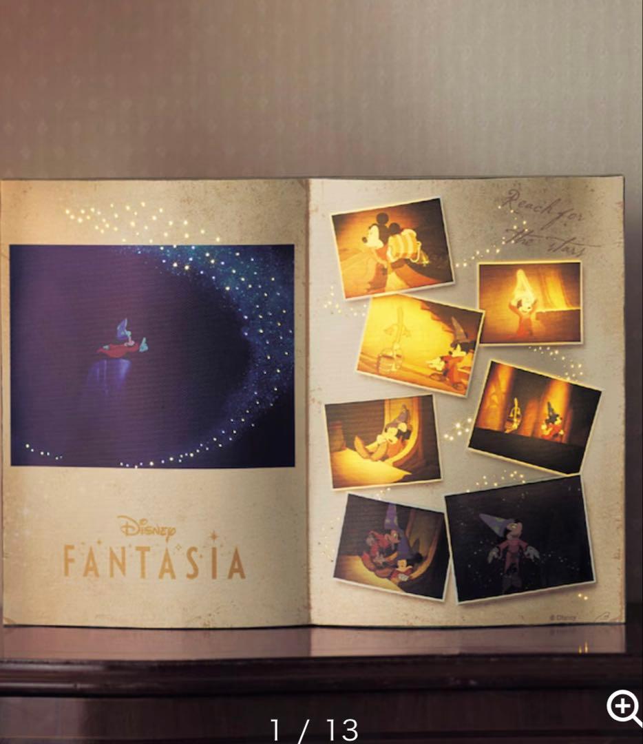 ディズニー音楽付きLEDブック型ライトファンタジア