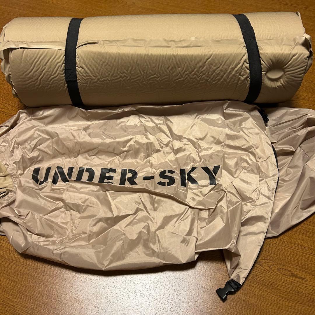 インフレータブルマット 2セット 8cm キャンプ UNDER-SKY