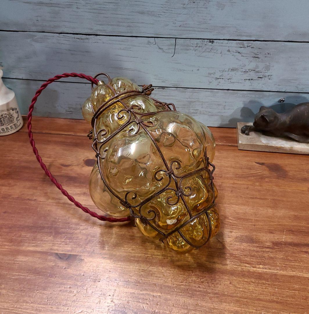 イタリア アンティーク ムラーノガラス ペンダントライト ランプ 天井照明