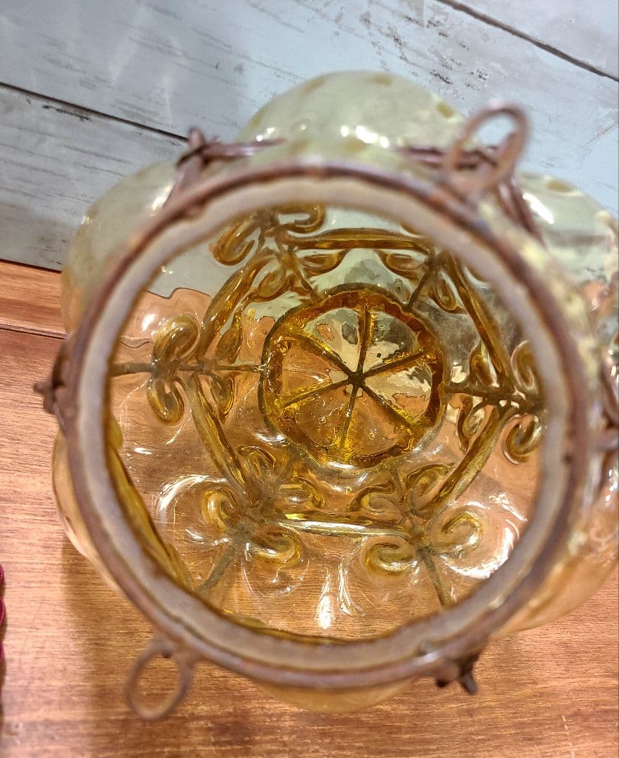 イタリア アンティーク ムラーノガラス ペンダントライト ランプ 天井照明