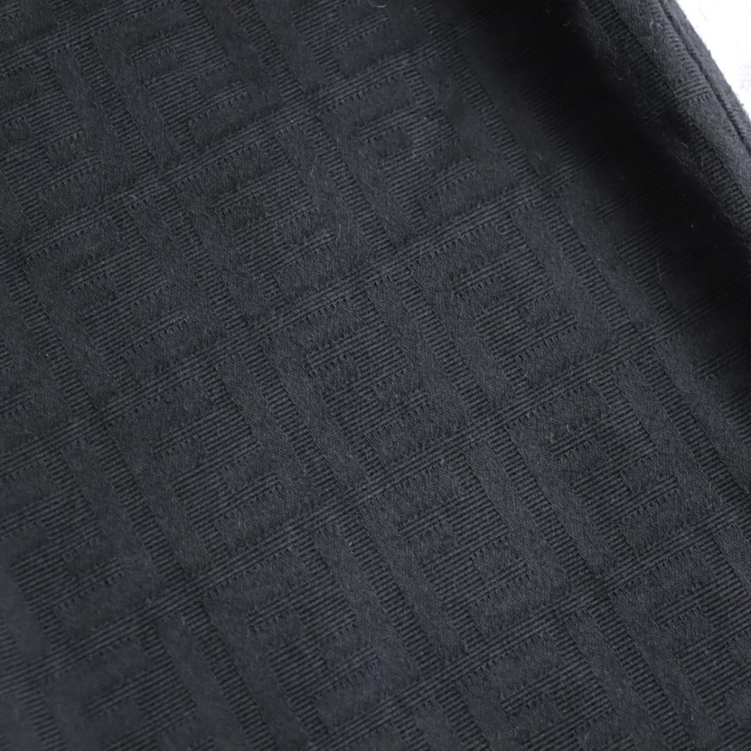 FENDI　フェンディ　ズッカ柄　パンツストレート　FFロゴ　ブラック　チノパン